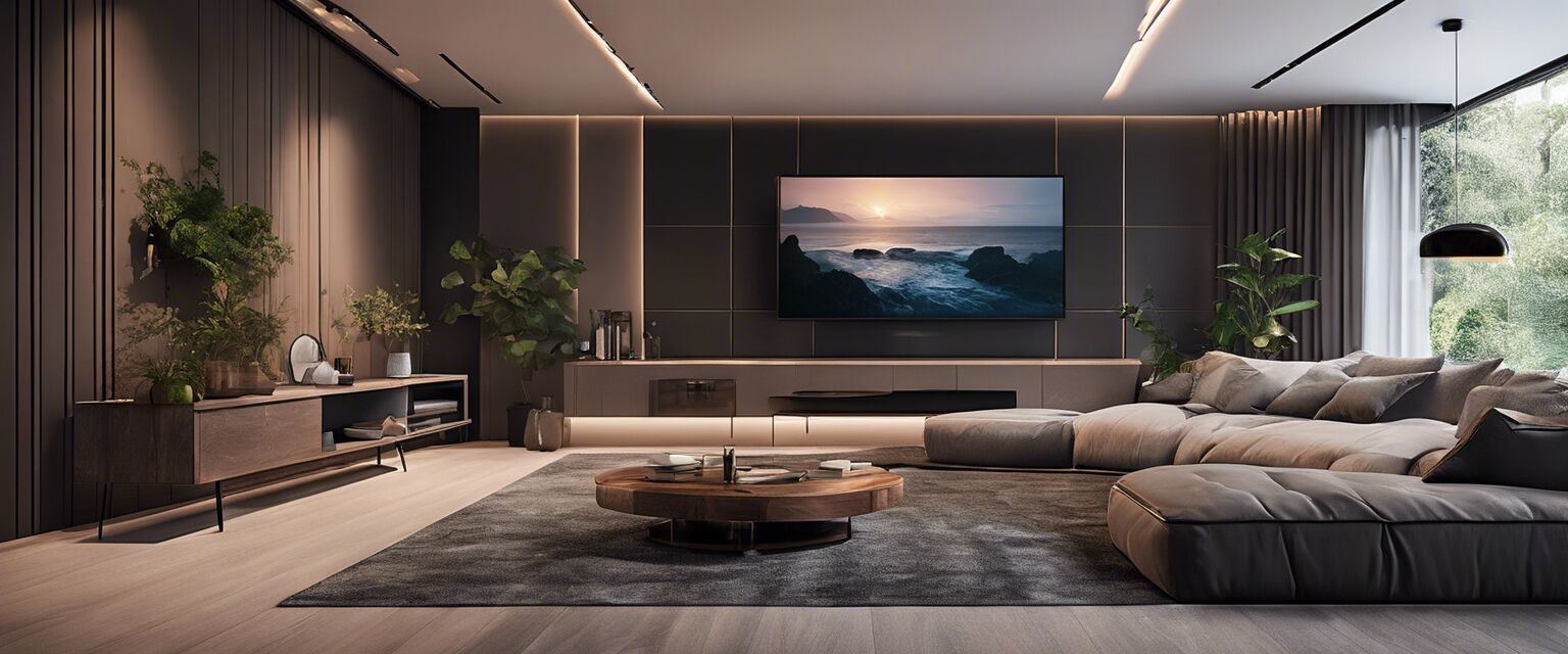 Smart home living room